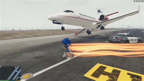 Gta V Sonic Mod Sonic The Hedgehog In Gta 5 Youtube