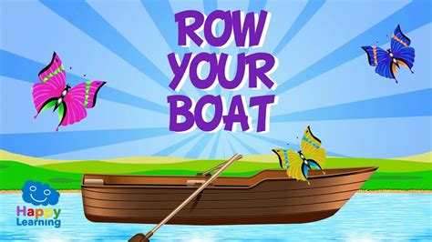 Row, row, row your boat is an english language nursery rhyme and a popular children's song. Row Your Boat | Songs for learning English. - YouTube