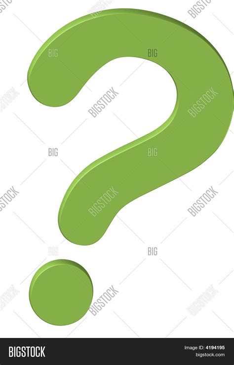 Green D Question Mark Image Photo Free Trial Bigstock