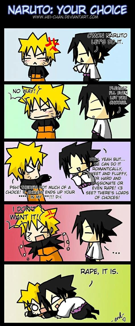 Your Choice Sasunaru Naruto Shuppuden Naruto Comic