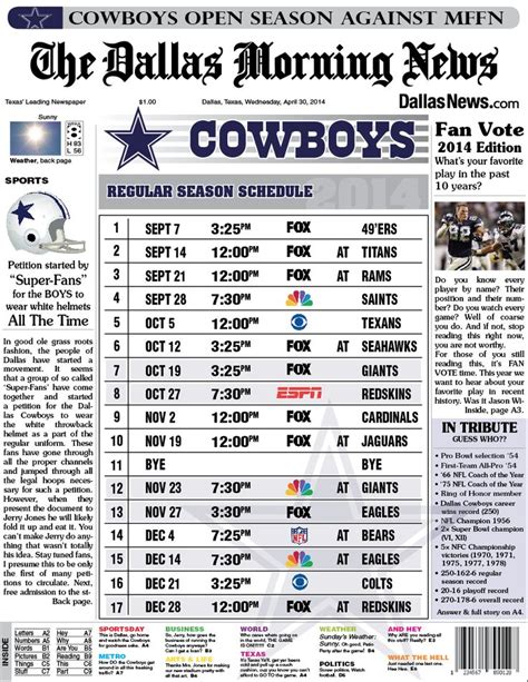 Dallas Cowboys Schedule 2024 Printable Printable Word Searches