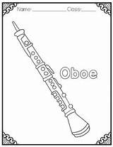 Oboe Colorize sketch template