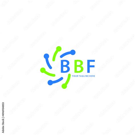 Bbf Logo Design Initial Creative Letter On White Background Bbf Vector