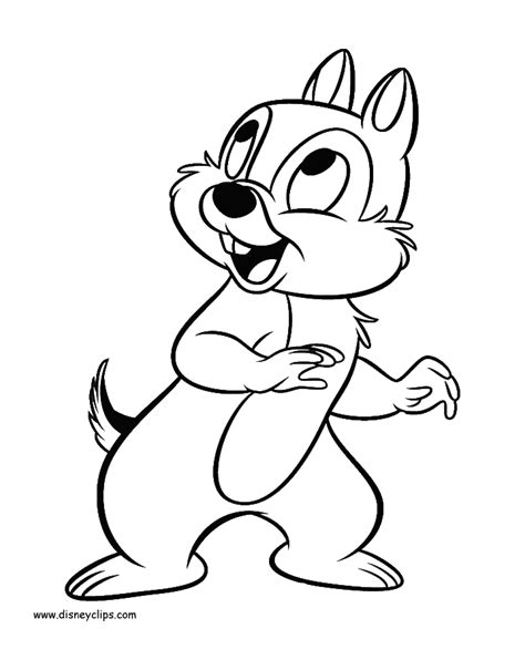 Free Printable Chip And Dale Coloring Pages