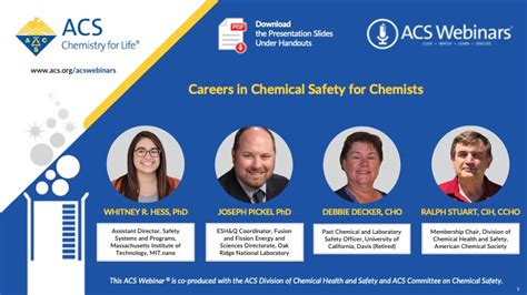 May ACS Webinar Careers In Chemical Safety For Chemists ACS Division
