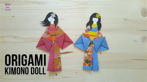 Origami Japanese Kimono Doll Tutorial Design By Heyy Origami YouTube