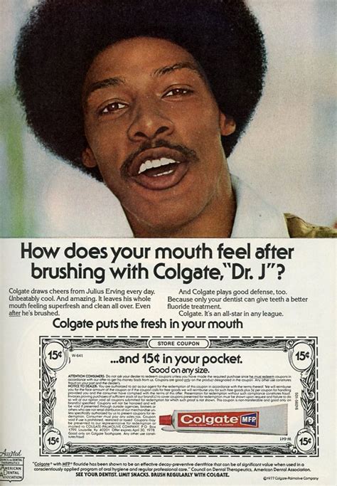 An Advertisement For Colgate S Toothpaste Featuring A Man With Afro Hair