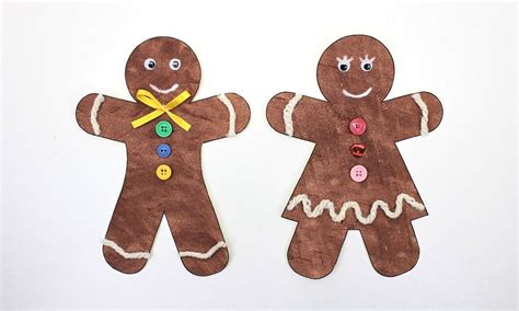How To Decorate A Paper Gingerbread Man With Free Template The