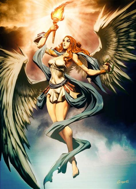 Beautiful Illustrations Of Greek Mythology Nike Goddess Of Victory