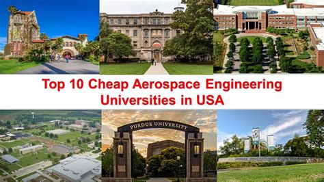 Top 10 Cheap Aerospace Engineering Universities In Usa New Ranking