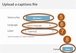 Upload a Captions File in Video on Demand | IT@Cornell
