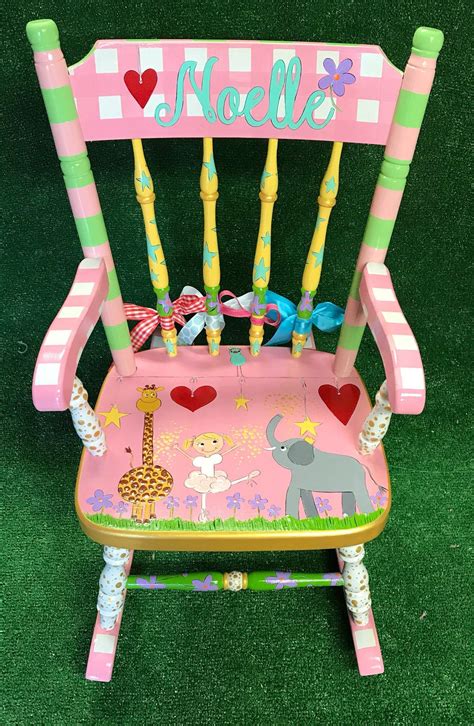 Made with high quality canadian maple this is acherished baby gift to be loved and. Personalized Ballerina Rocking Chair Kids Ballet Rocker ...