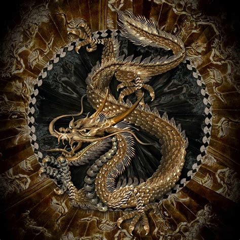 Chinese Dragon Artwork Zfx15 Living Room Home Wall Modern Art Wood