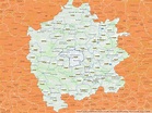 74336 Brackenheim mit PLZ Karte und Straßenverzeichnis