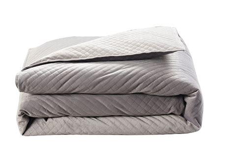 New Blanquil Quilted Weighted Therapy Blanket Grey 15lb Ebay