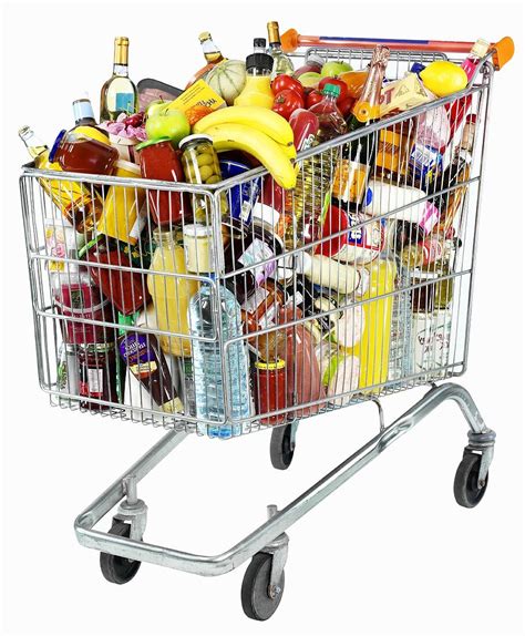 Shopping Trolley Full Of Food And Drink License Images 401040 Stockfood