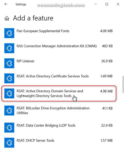 All the examples below, these can be accessed by using the run dialog box or windows search button. How to Install Active Directory Users and Computers in ...