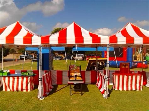 red white carnival tent texas entertainment