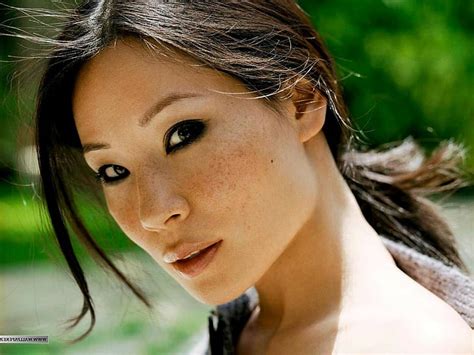 free download hd wallpaper lucy liu face eyes freckles celebrity portrait one person