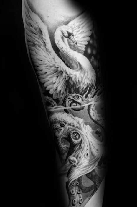 50 Cool Swan Tattoo Designs For Men 2024 Inspiration Guide
