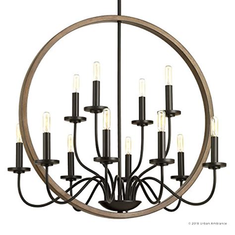 Urban Ambiance Luxury Modern Farmhouse Chandelier Large Size 2875 H