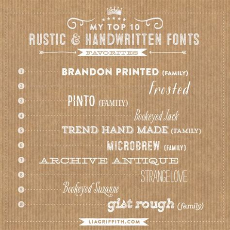 My Top 10 Rustic And Handwritten Fonts Handwritten Fonts Script Fonts