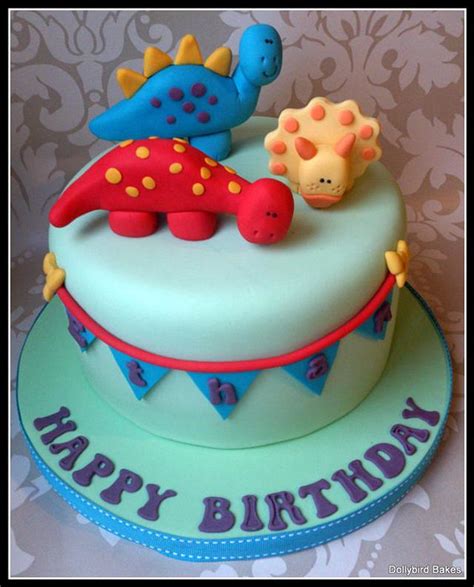Dino Cake Decorated Cake By Dollybird Bakes Cakesdecor