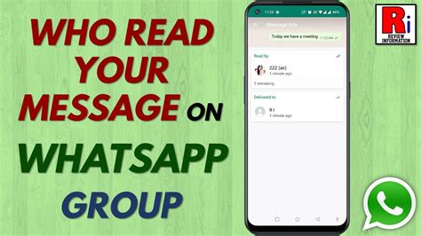 how to check who read your messages on whatsapp group chat youtube