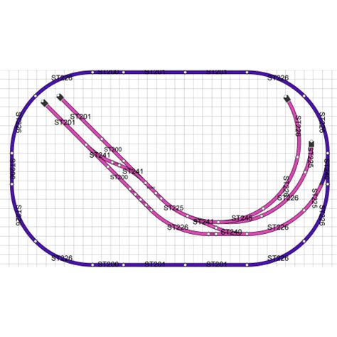 Tennents Trains Plan 1 00 Gauge Oval With Sidings 6 X 36