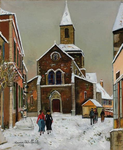 Eglise Sous La Neige Maurice Utrillo 1925 Art And Salt