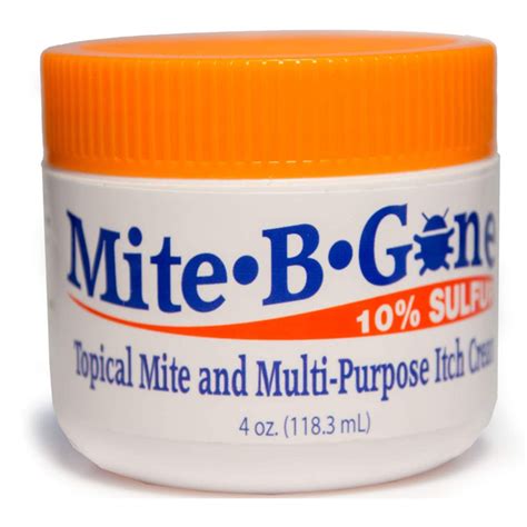 Mite B Gone 10 Sulfur Cream 4oz Itch Relief From Mites Insect