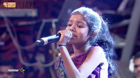 He received a trophy and a house. Super Singer Junior - Vaanile Thenila by Vidhya Roopini ...