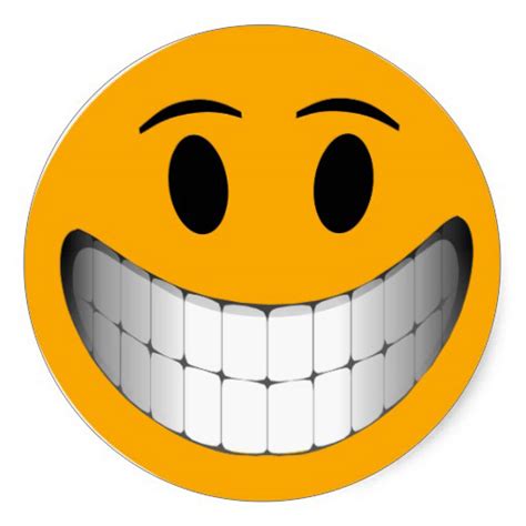 10 Happy Smileys Showing Teeth Collection Smiley Symbol