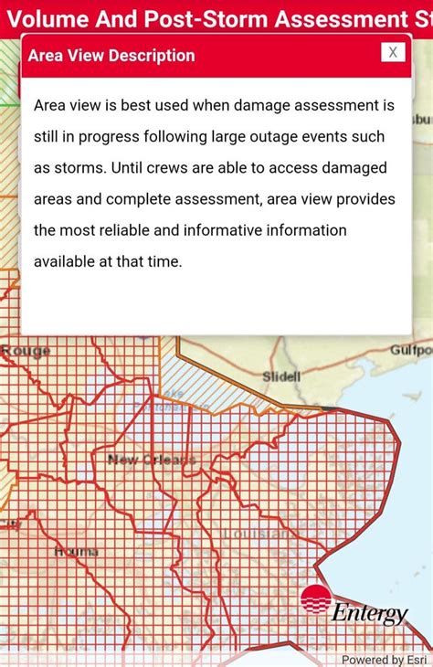 New Area View Module Implemented On The Entergy Outage Map I Think