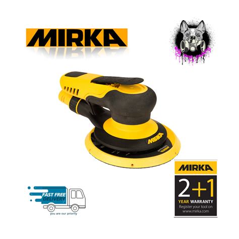 Mirka Pros 650cv 150m Da Air Sander 5mm Orbit Central Vacuum Ebay
