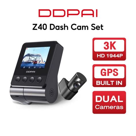 DDPAI Z40 Dash Cam 3K Dual Camera 1944p HD GPS Car Dashcam 140 24