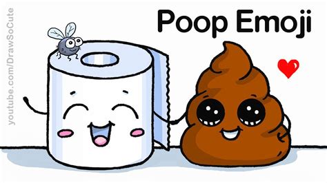 How To Draw Poop Emoji Easy And Cute Draw So Cute Rdiyhobby