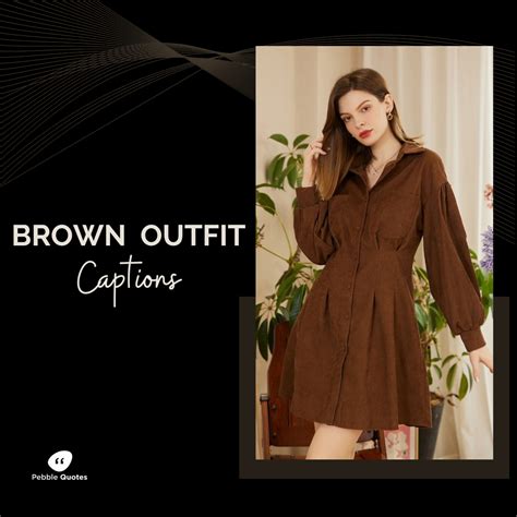 99 Best Brown Outfit Captions