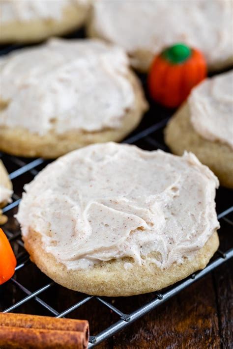 Pumpkin Spice Cookies With Frosting Crazy For Crust