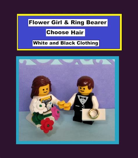 Custom Flower Girl And Ring Bearer Minifigures Choose Hair Etsy