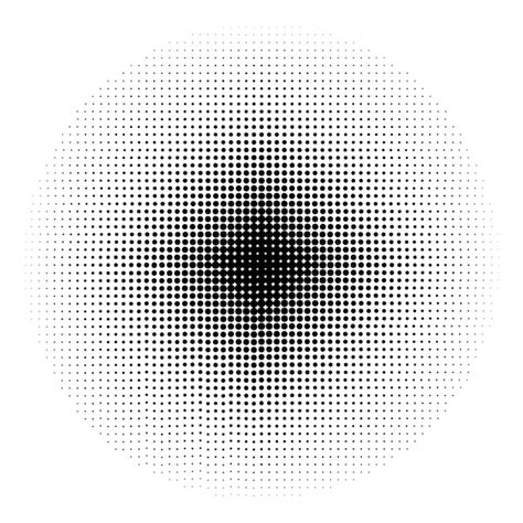 Premium Vector Halftone Circles Halftone Dot Pattern Vector Illustration