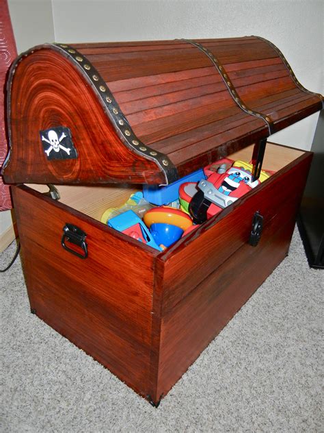 Pirate Chest Toy Box Wooden Trunks Wooden Chest Buried Treasure Pirate Treasure Treasure