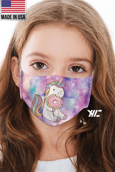 Unicorn Face Mask Child Mask Face Mask Protective Mask Etsy Cara De