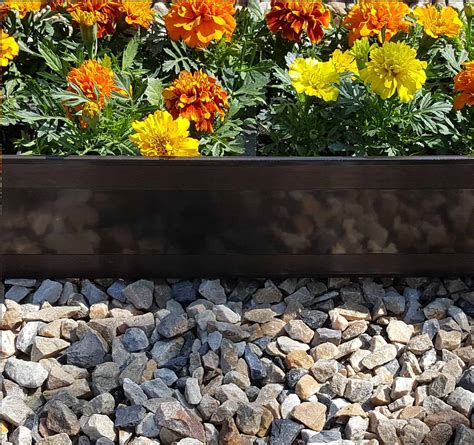 That joint like the steel has practical way to shine. Brown Aluminium Lawn Edging - Landscape Depot