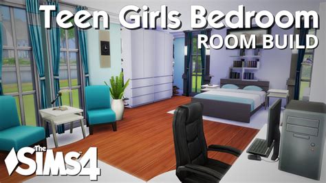 The Sims 4 Room Build Teen Girls Bedroom Youtube