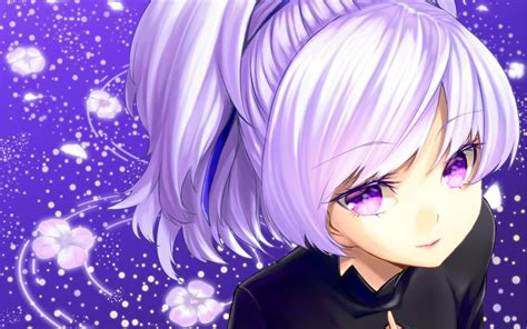 Anime Girl Purple Hair Wallpapers Wallpaper Cave