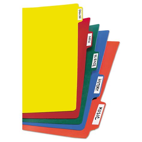 Heavy Duty Plastic Dividers With Multicolor Tabs And White Labels 5