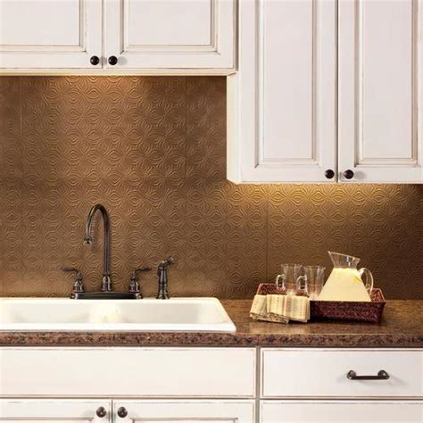 Kitchen backsplash not only protects from spillage but effectively alter the look of your cooking place. FASADE Lotus - 18" x 24" PVC Backsplash Panel at Menards®