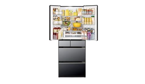 Hitachi 475l 6 Doors Refrigerator Crystal Black R Hw620rs Xk Harvey
