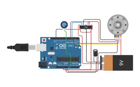Circuit Design Arduino Kontrol Motor Dc L293d Tinkercad